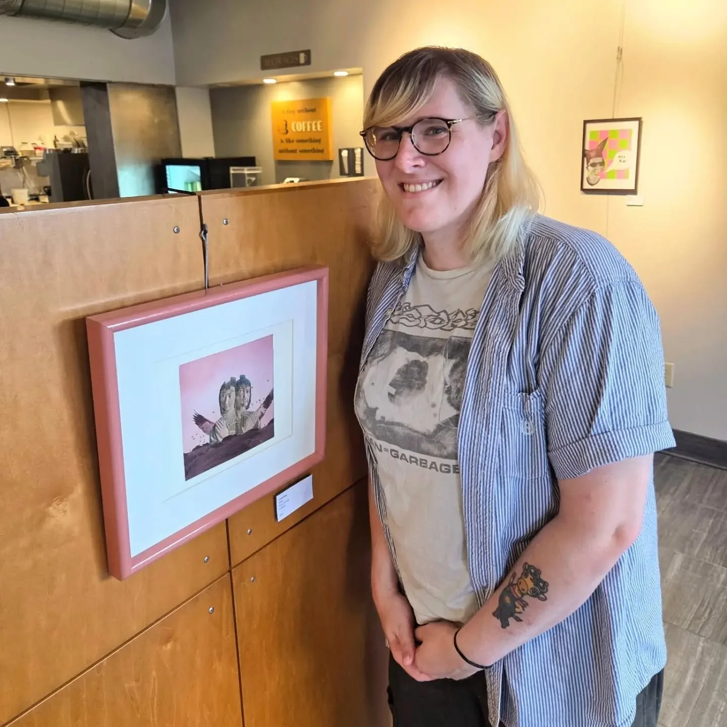 Thank you all for coming out and making tonight a fabulous art hop and a great showing at the bakery.

Thank you Julia for your amazing brain, vision, and skills. The evening was full of friends, good food, and knowing looks at the gallery wall.

#ar