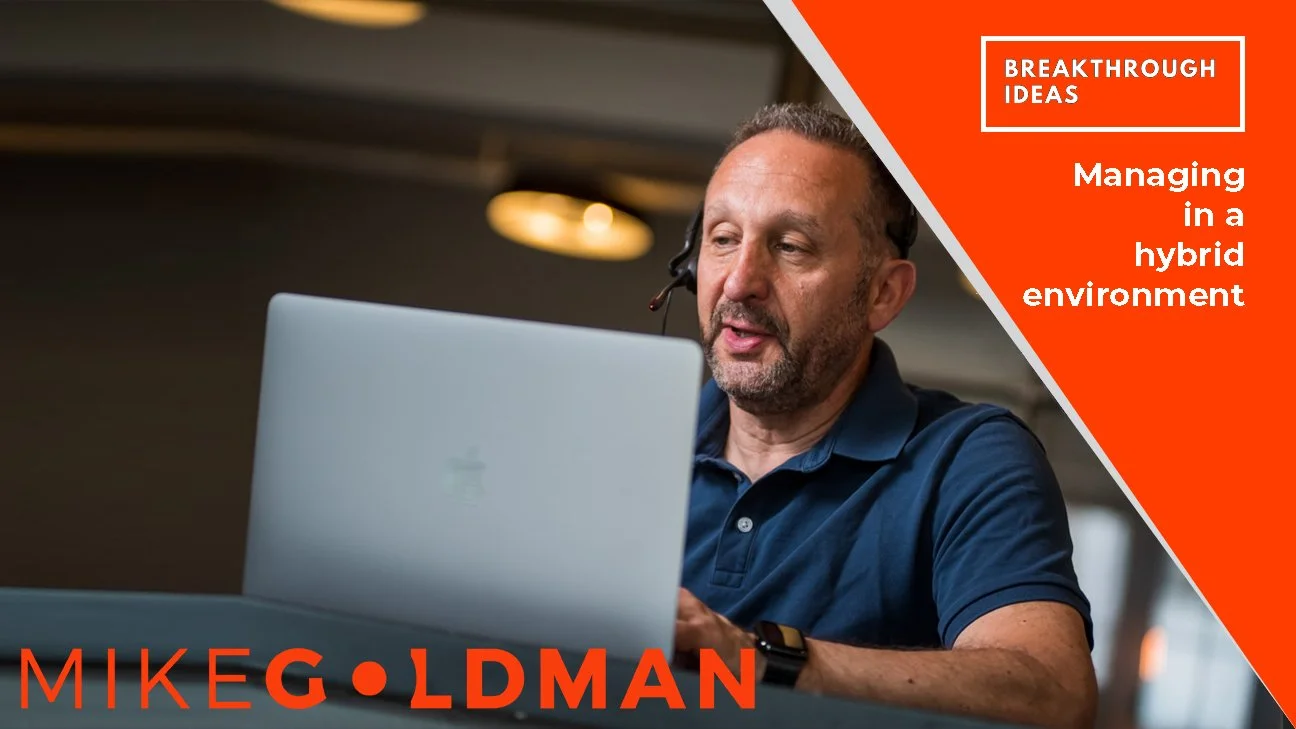 Managing in a hybrid environment