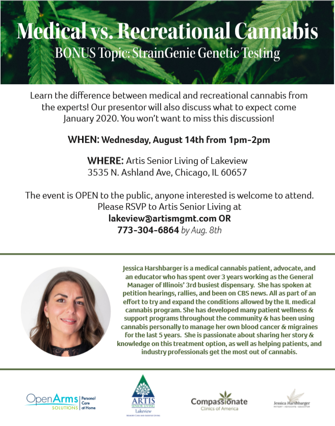 Free Public Event- Rec. vs. Medical Cannabis + StrainGenie Cannabis DNA Matching