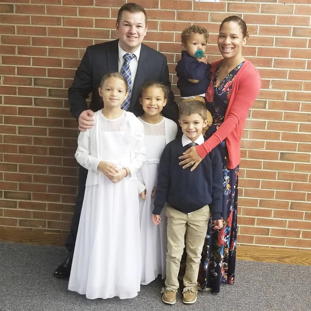 Jori, her husband and children