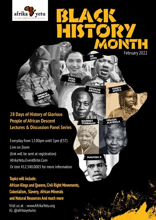 28Days of History of Glorious People of African Descent  Lectures &amp; Discussion Panel Series&nbsp;