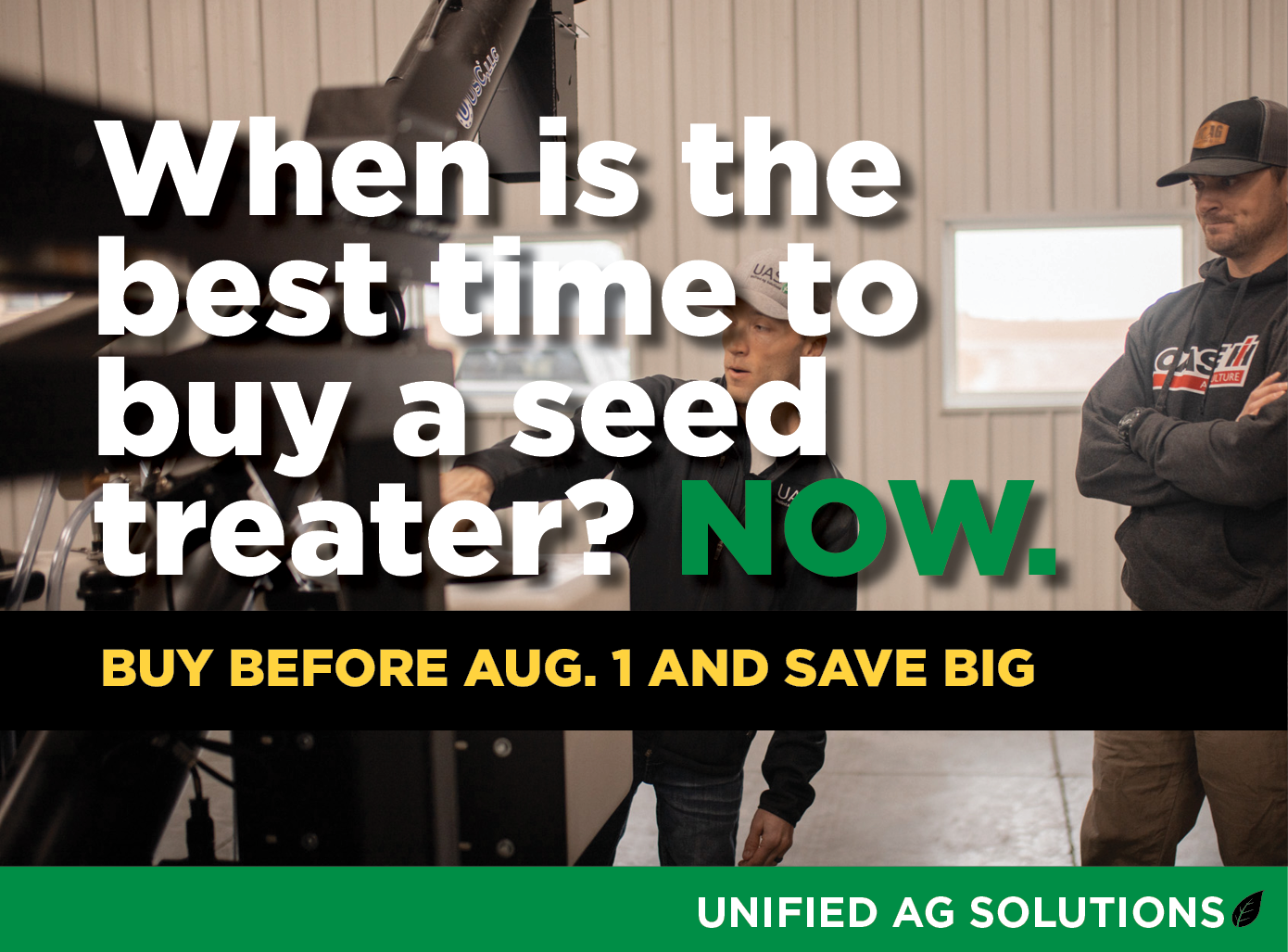 When Is the Best Time to Buy a Seed Treater? Save Over $1,000 Before August 1