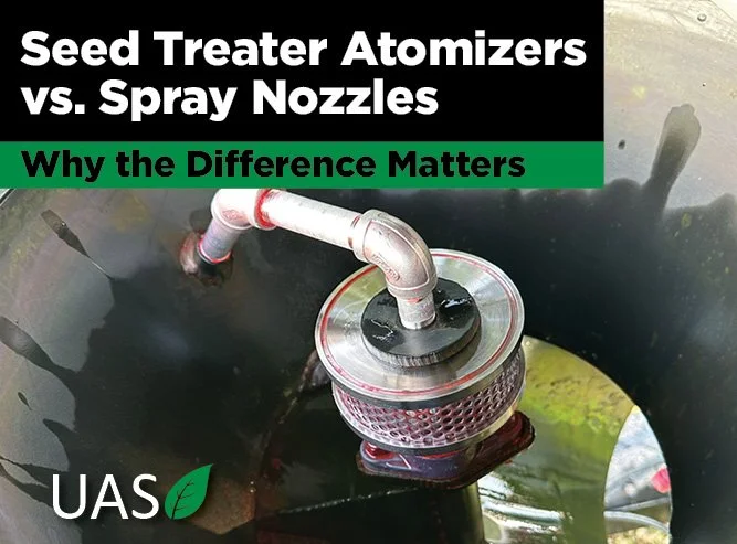 Seed Treater Atomizers vs. Spray Nozzles: Why the Difference Matters