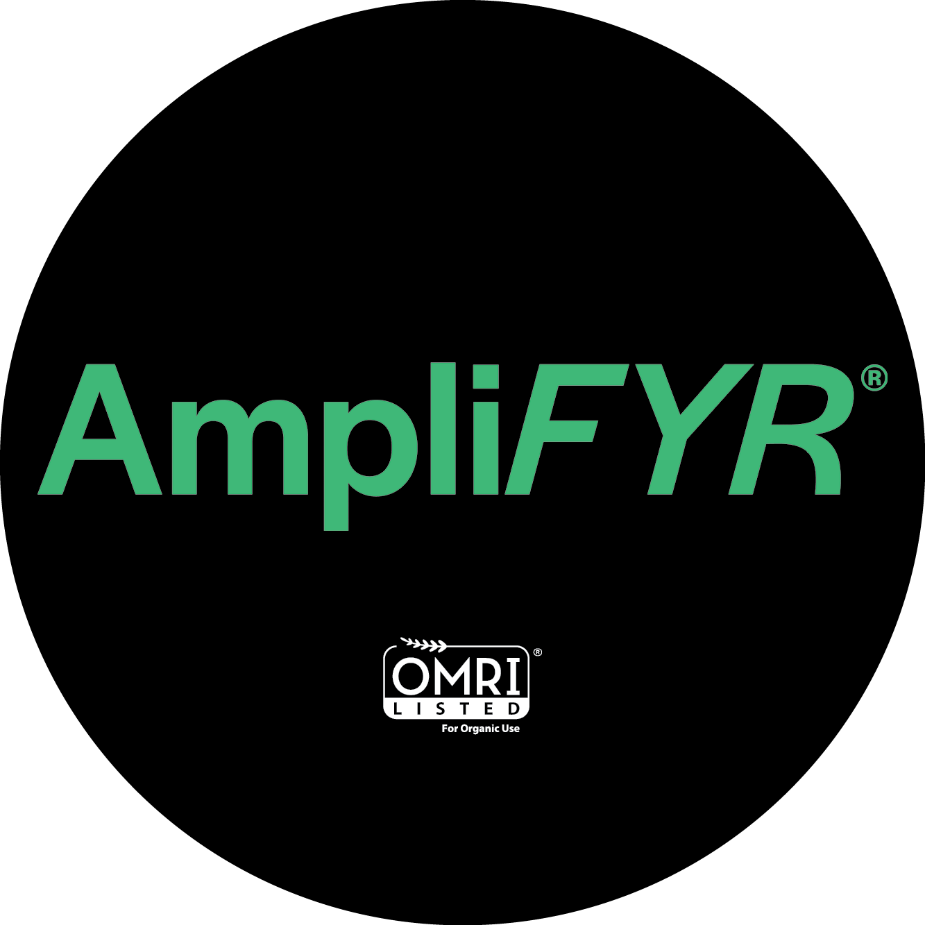 AmpliFYR logo in green text