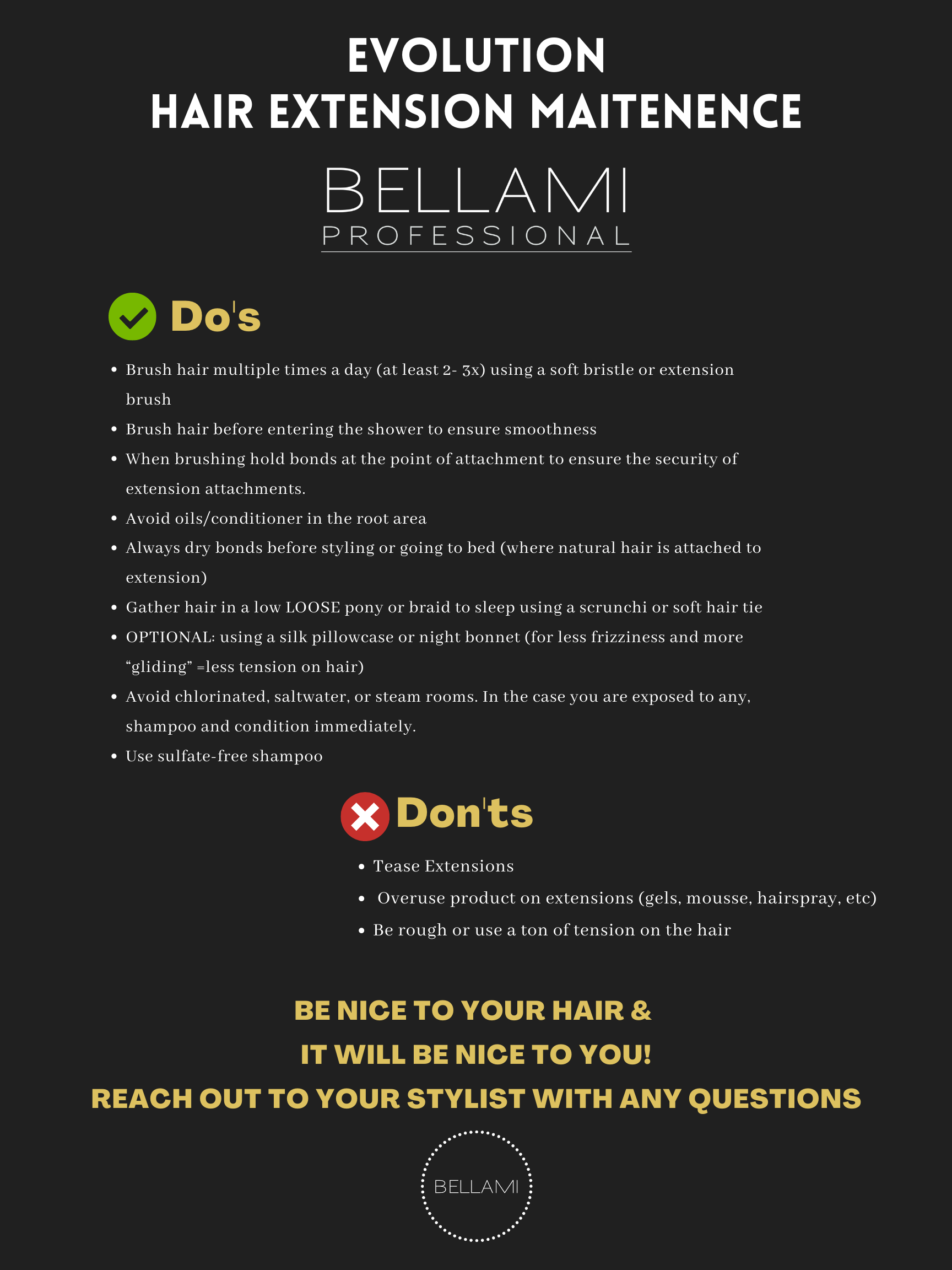Bellami Hair Extensions — evolution