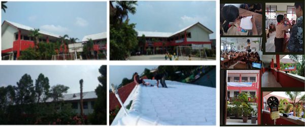 Cool Roofs Application and physiological test at Elementary School