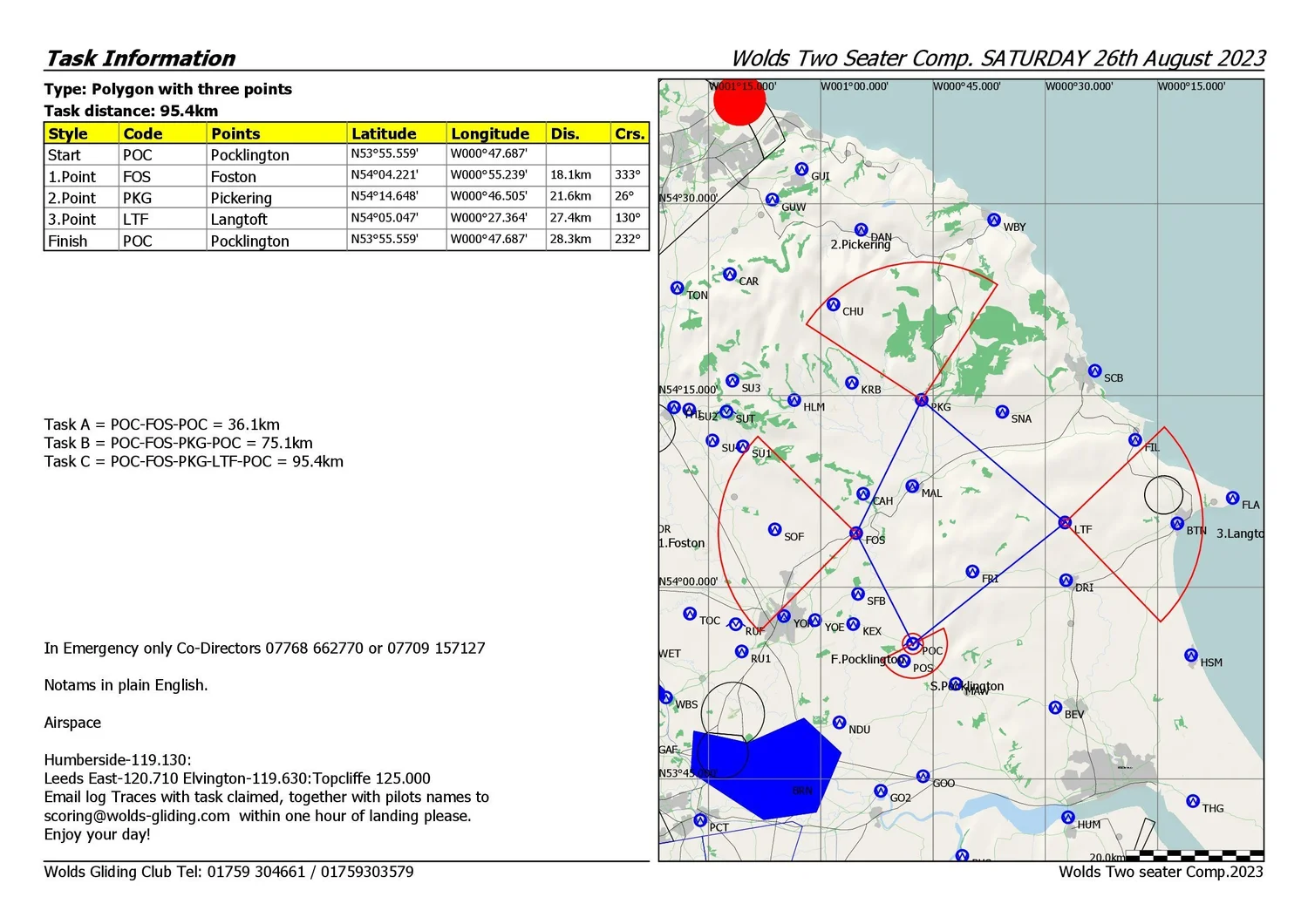 Two Seater Comp 2023 — Wolds Gliding Club