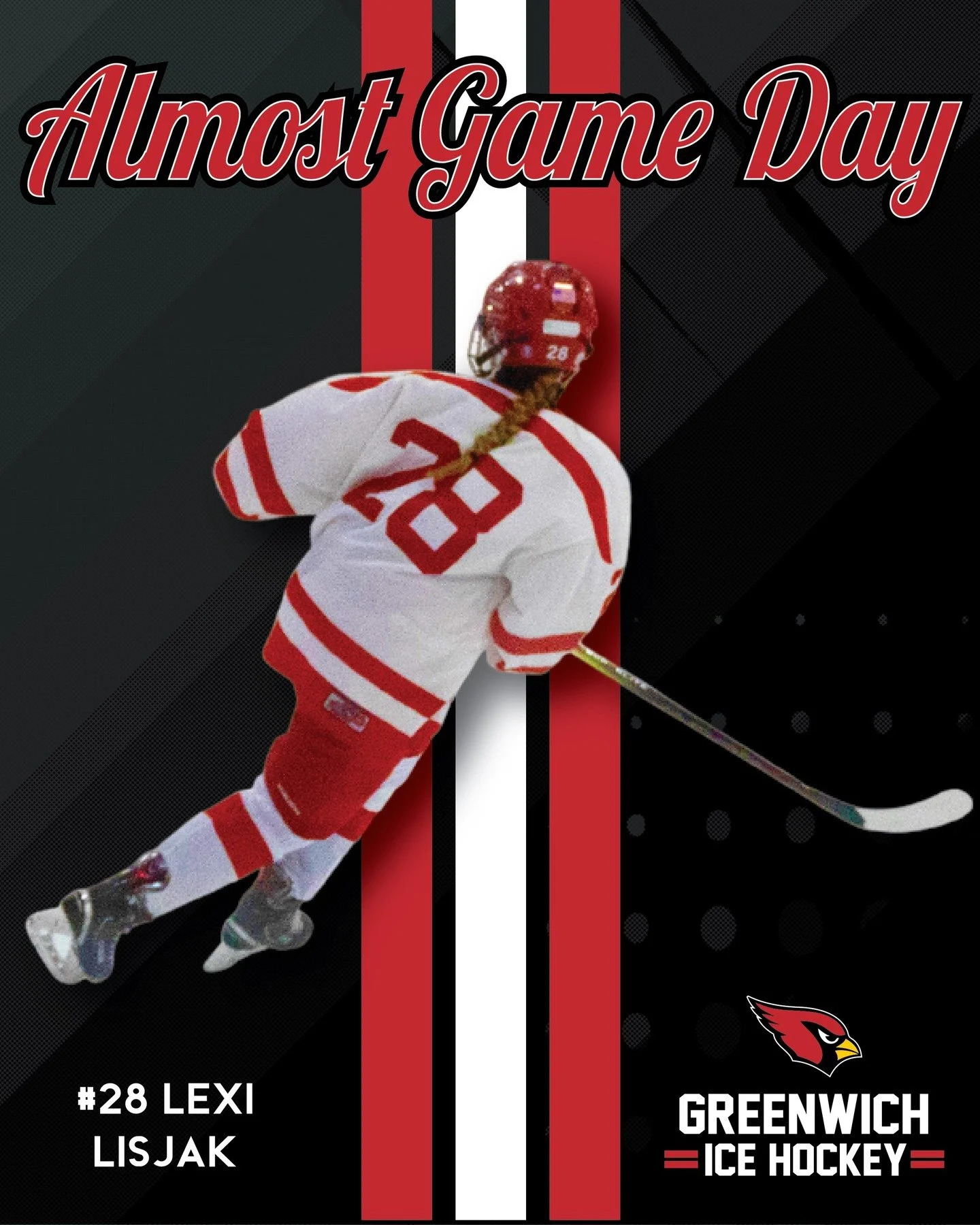 CARDS BACK TO WORK. 🏒🔥
Saturday, January 3rd
🆚 Stamford / Westhill / Staples
📍 Terry Conners Rink
⏰ 5:20 PM
@lexi_lisjak #28
LET&rsquo;S GO BIG RED 🔴⚡️