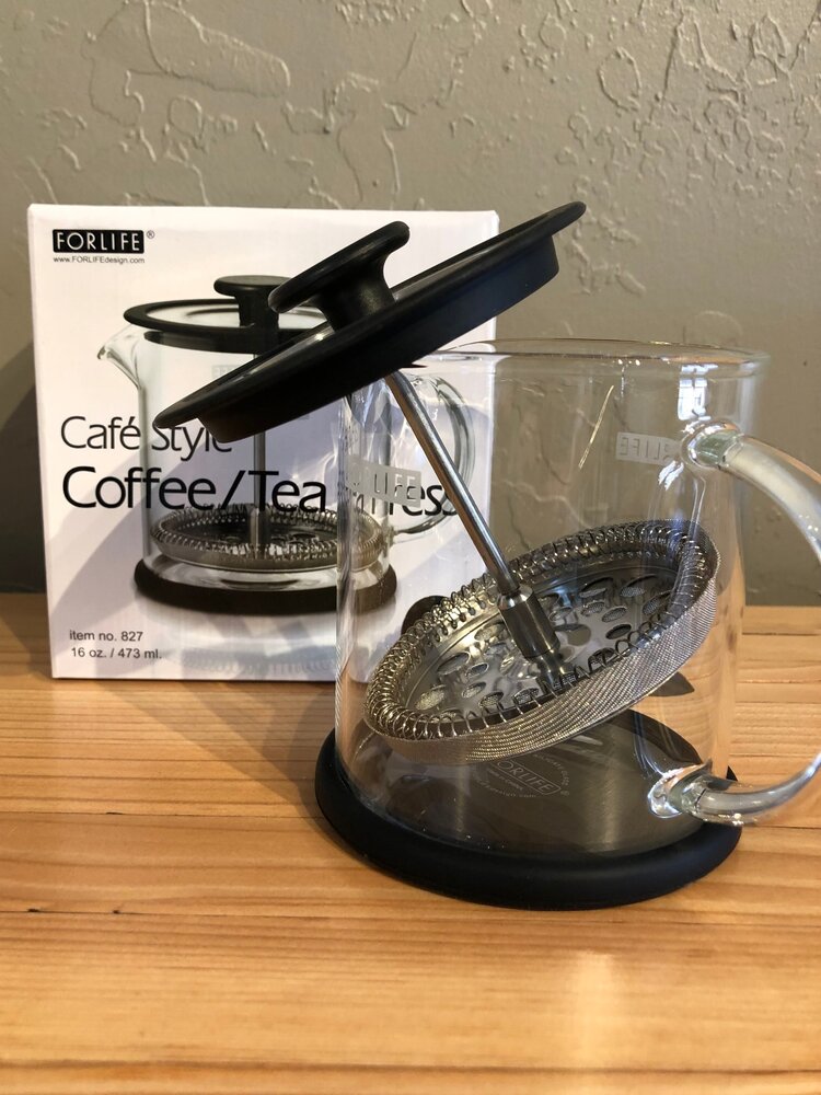 ForLife - Cafe Style Glass Coffee / Tea Press 16 oz. — Tea Zaanti, Promoting Peace One Cup At A Time