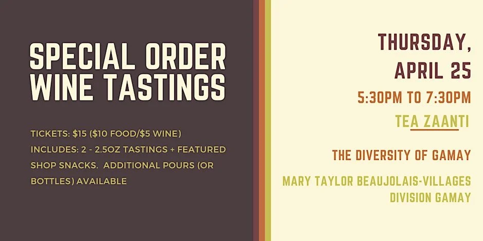 Wine Night Series - April 25th : The Diversity of Gamay