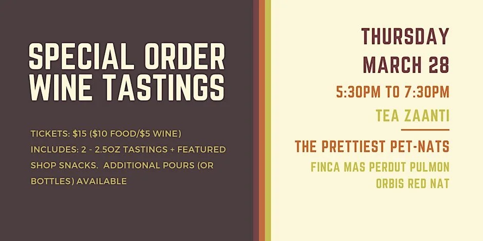 Wine Night Series - March 28th : The Prettiest Pet-Nats