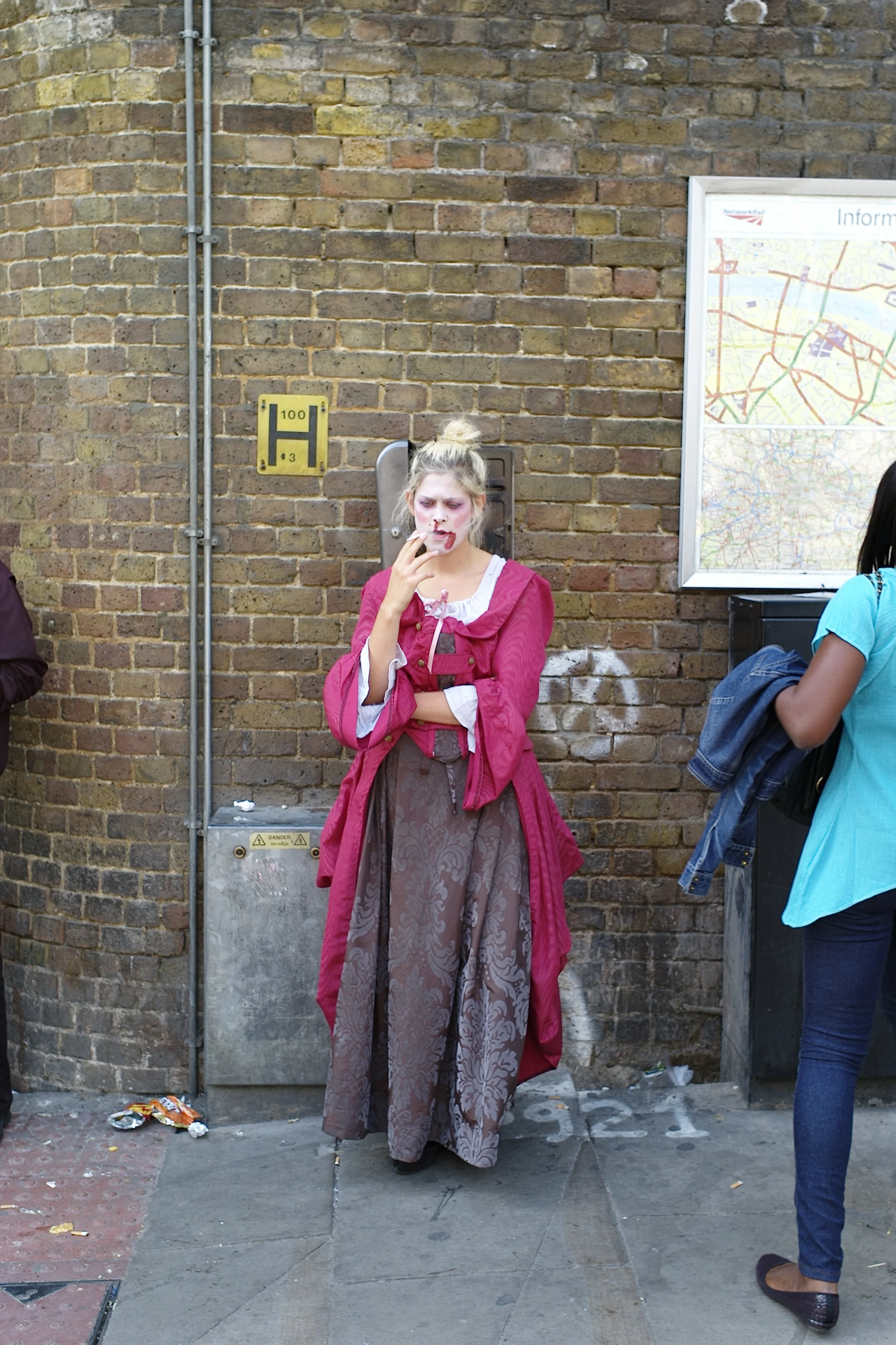Worker from London Dungeon, London Bridge station