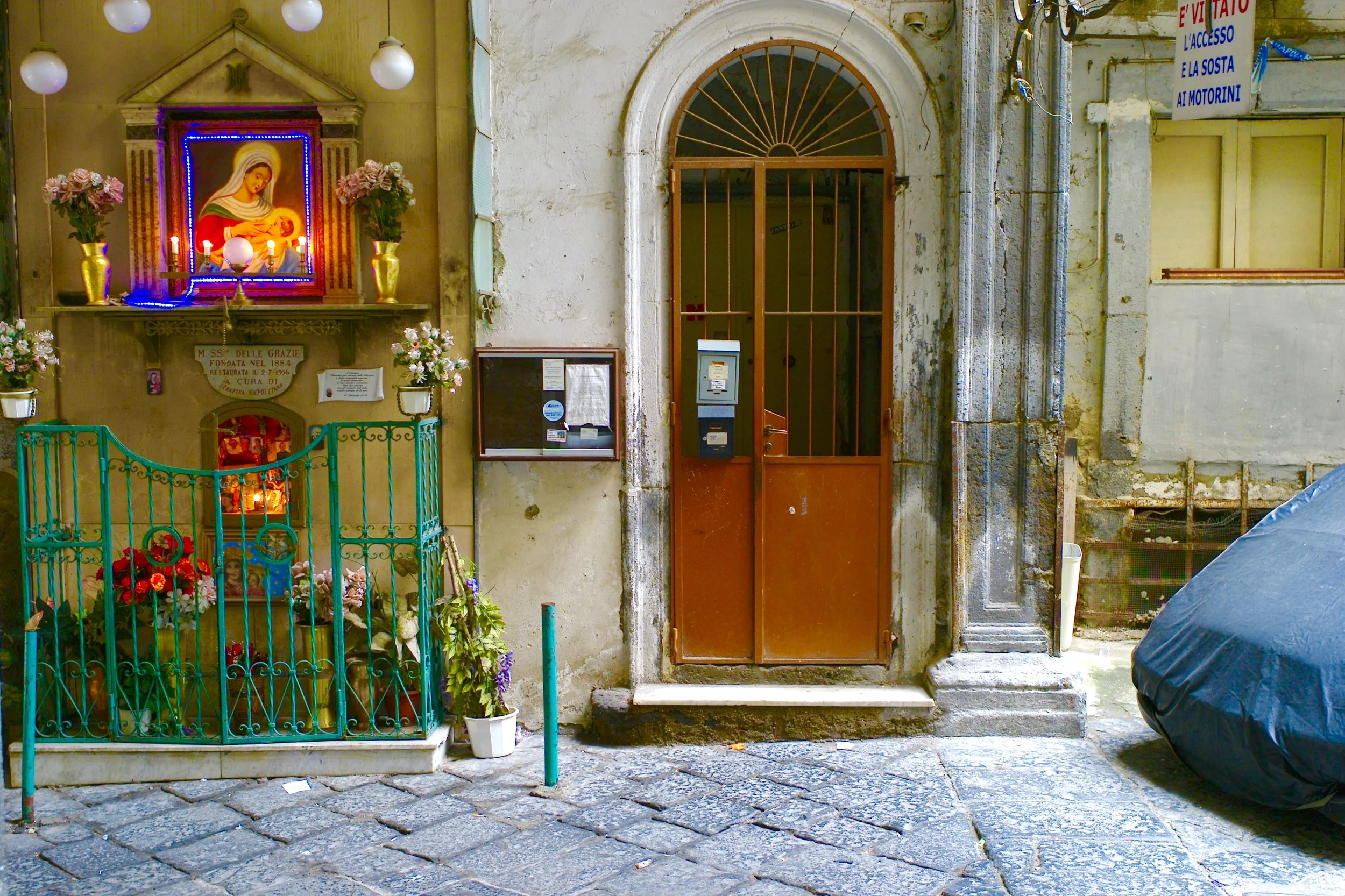 Shrine and doorway, Naples