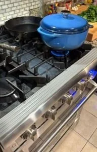 Monogram stove with Range Guard Pro