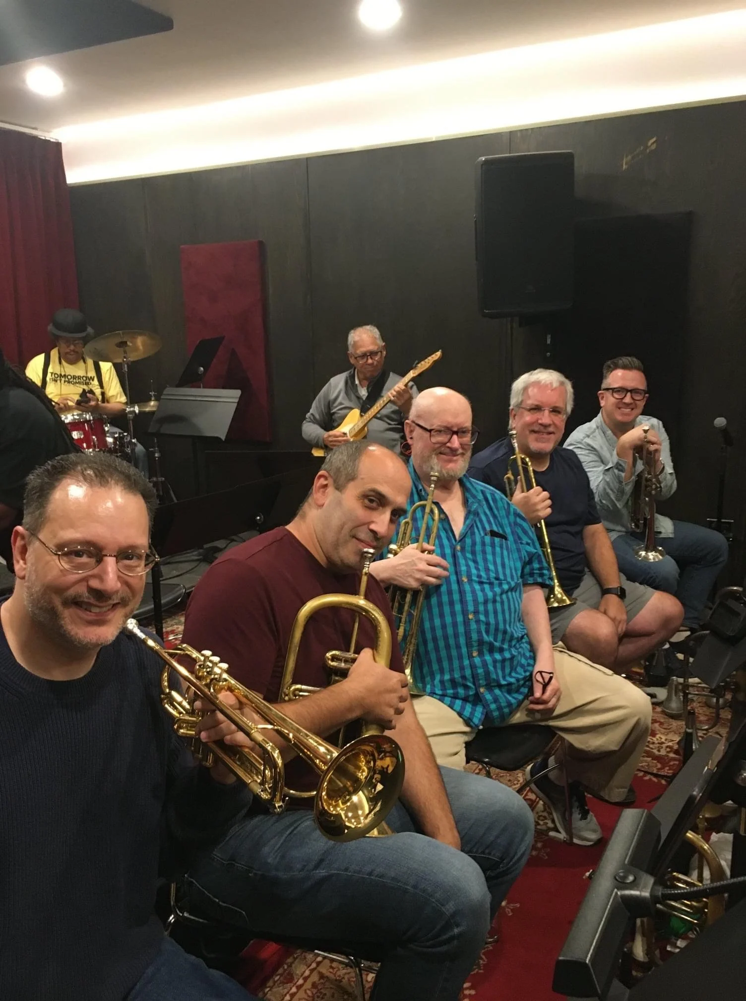 Lou Marini Big Band rehearsal, Michiko Studios NYC