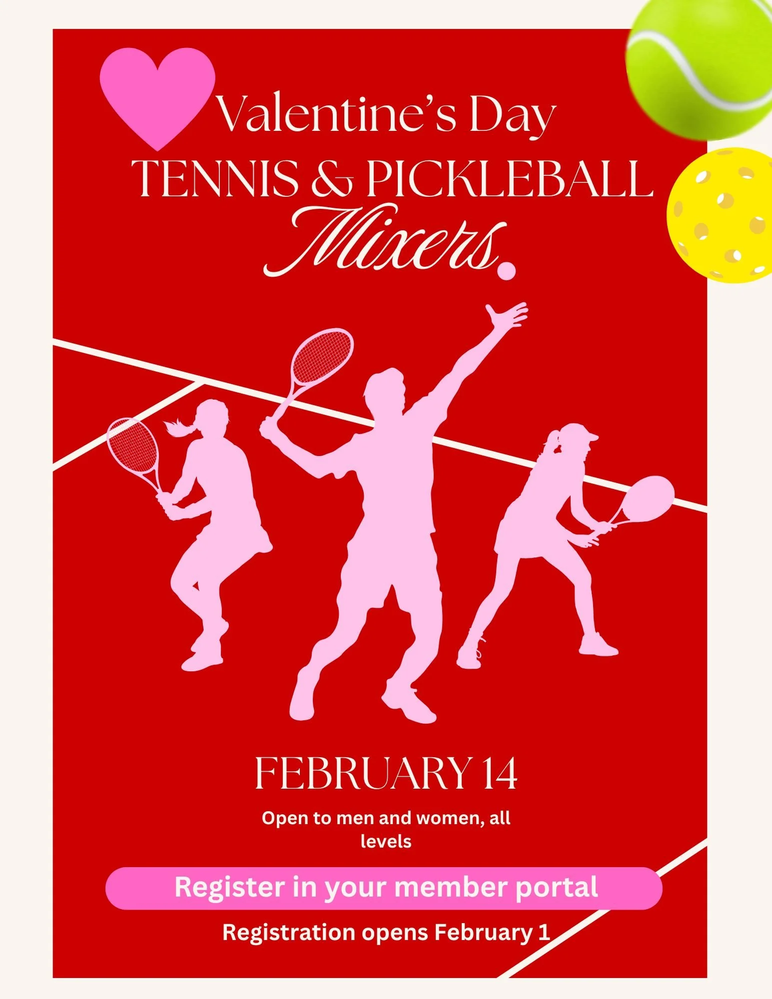 Valentine's Day Tennis Mixer