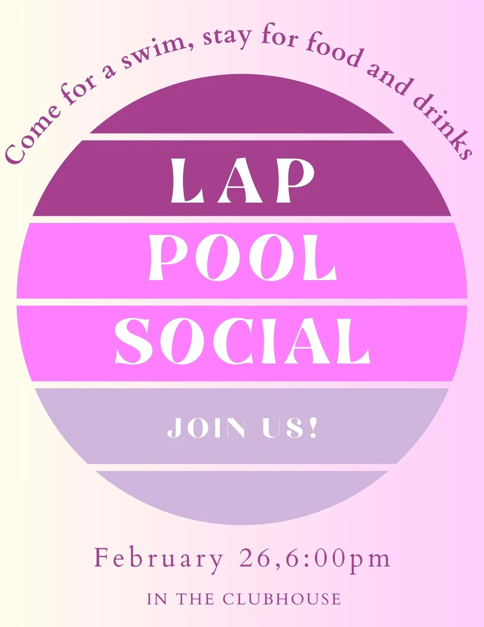 Lap Pool Social 
