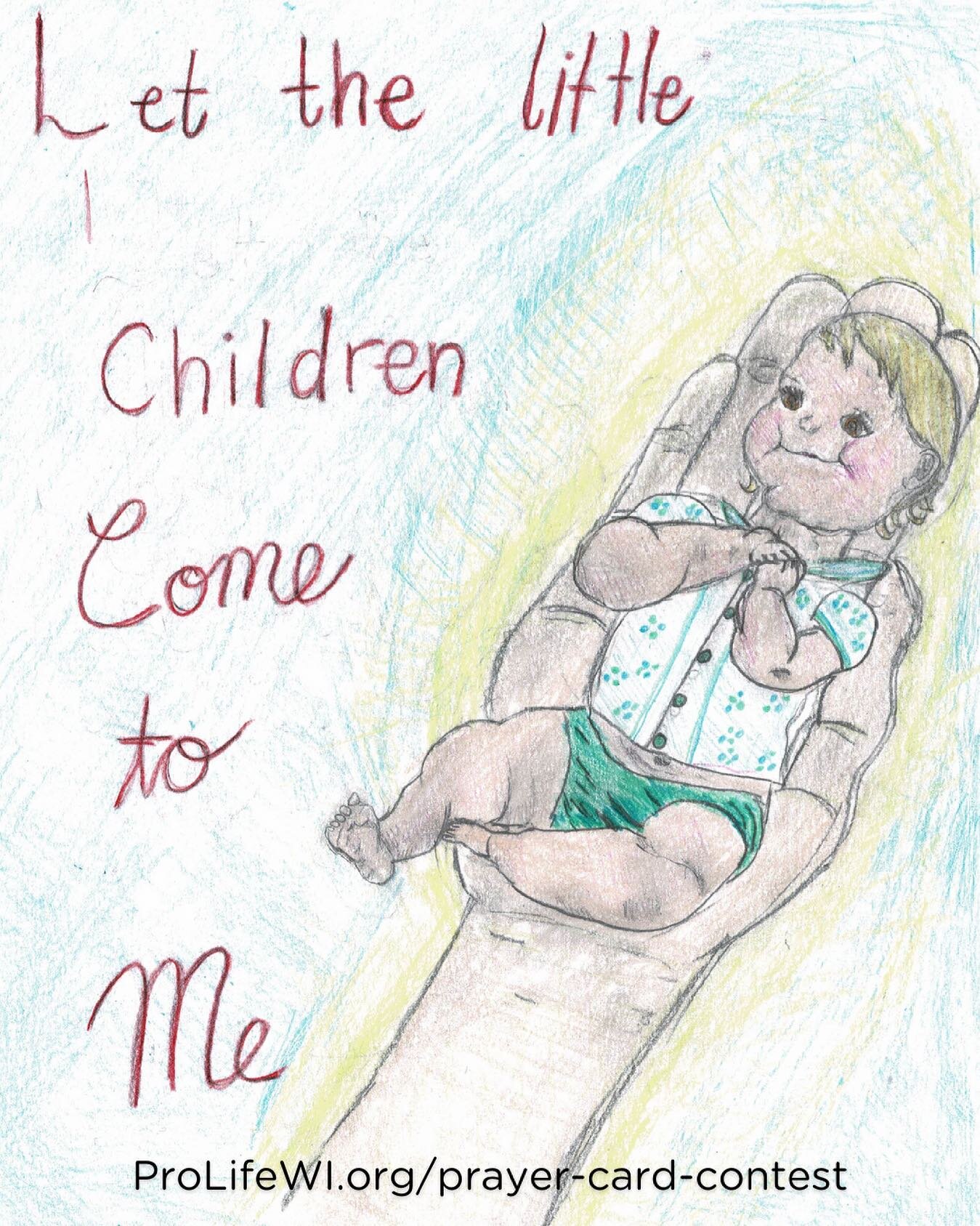 Have you sent in your artwork for the 2021 Prayer Card Art Contest? Featured here is artwork from our previous 6th grade winner. Make sure to submit your entries by April 30! #ProLife