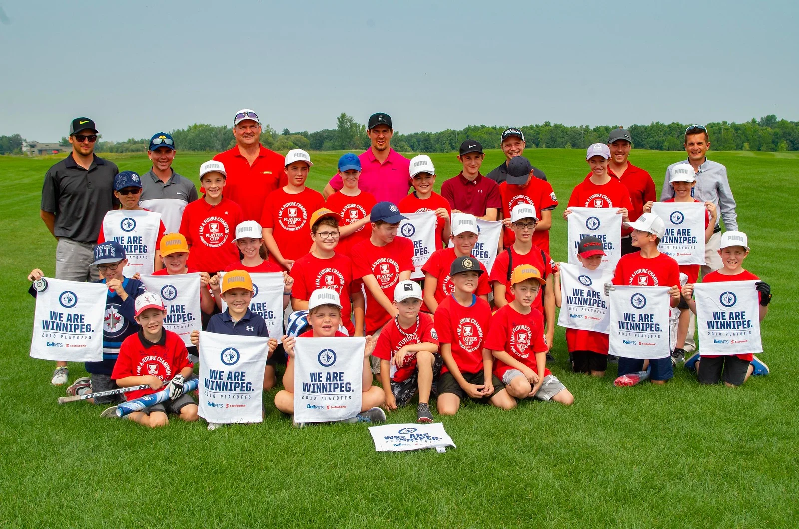 Group Shot with Winnipeg Jets Assistant Captain Mark Scheifele