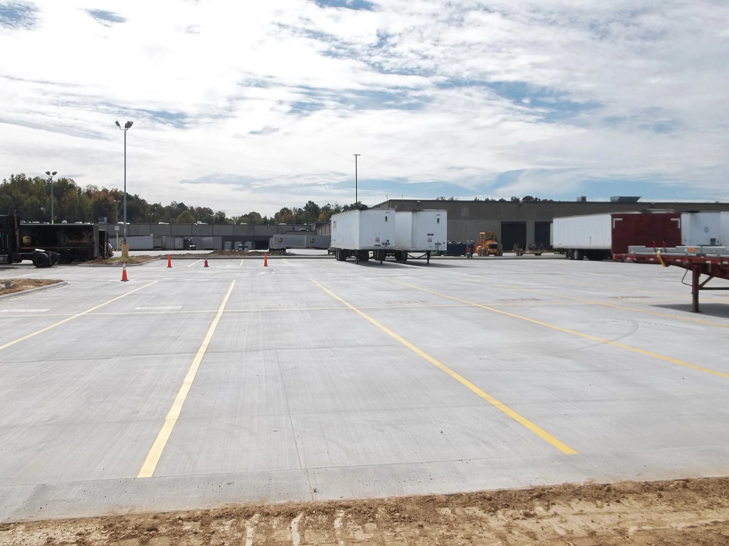 UPS Trailer Staging Area