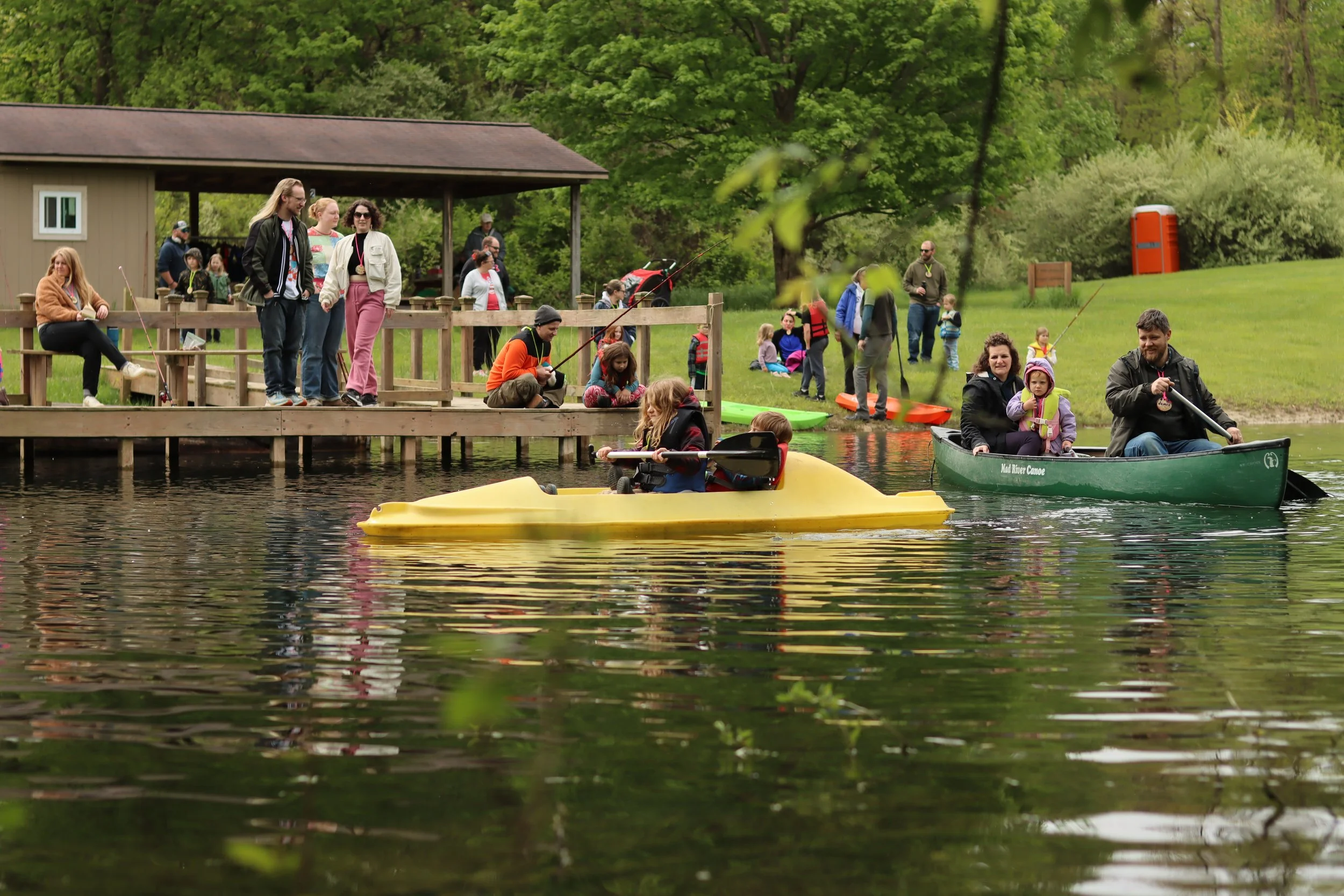 Boating on Pond