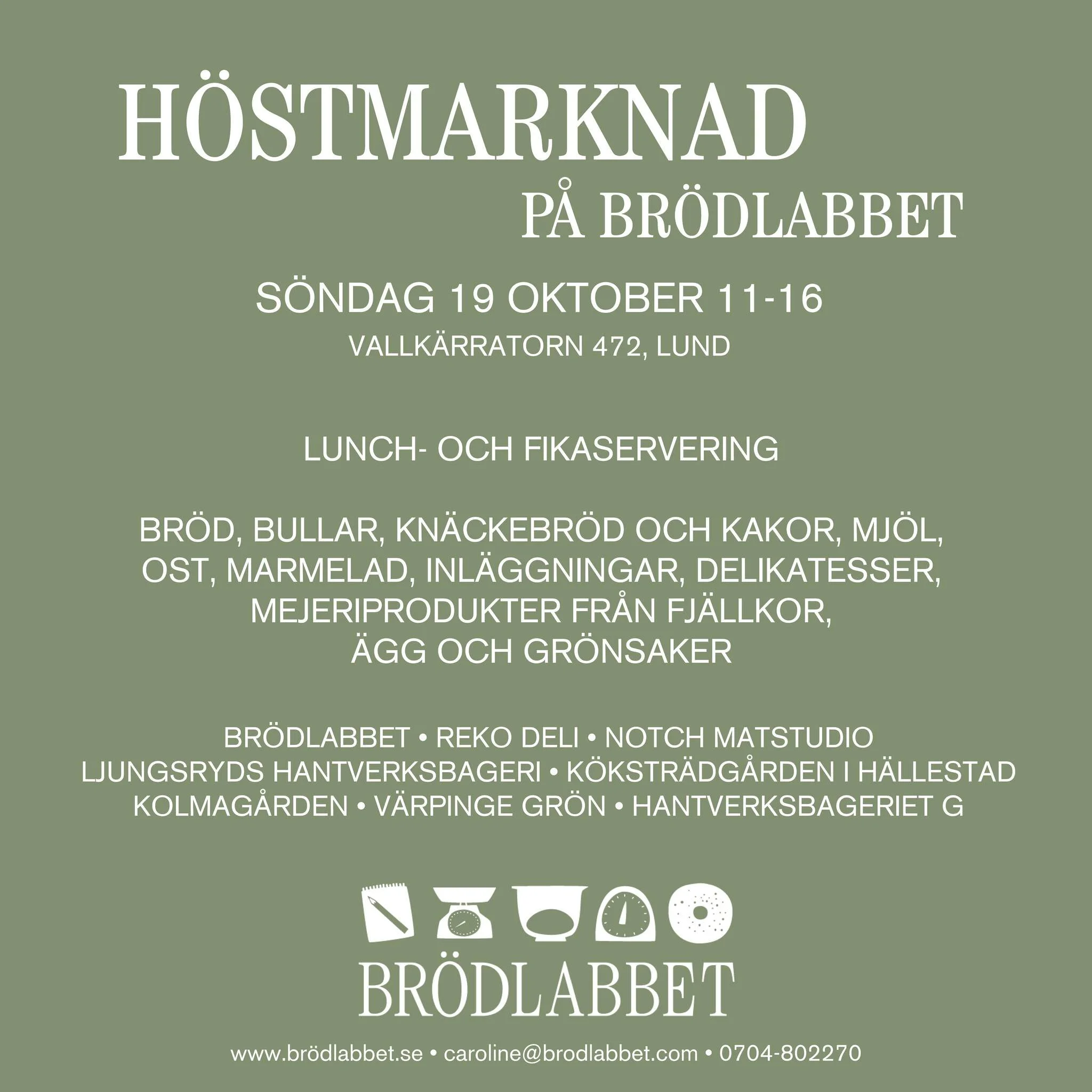 Höstmarknad hos Brödlabbet
