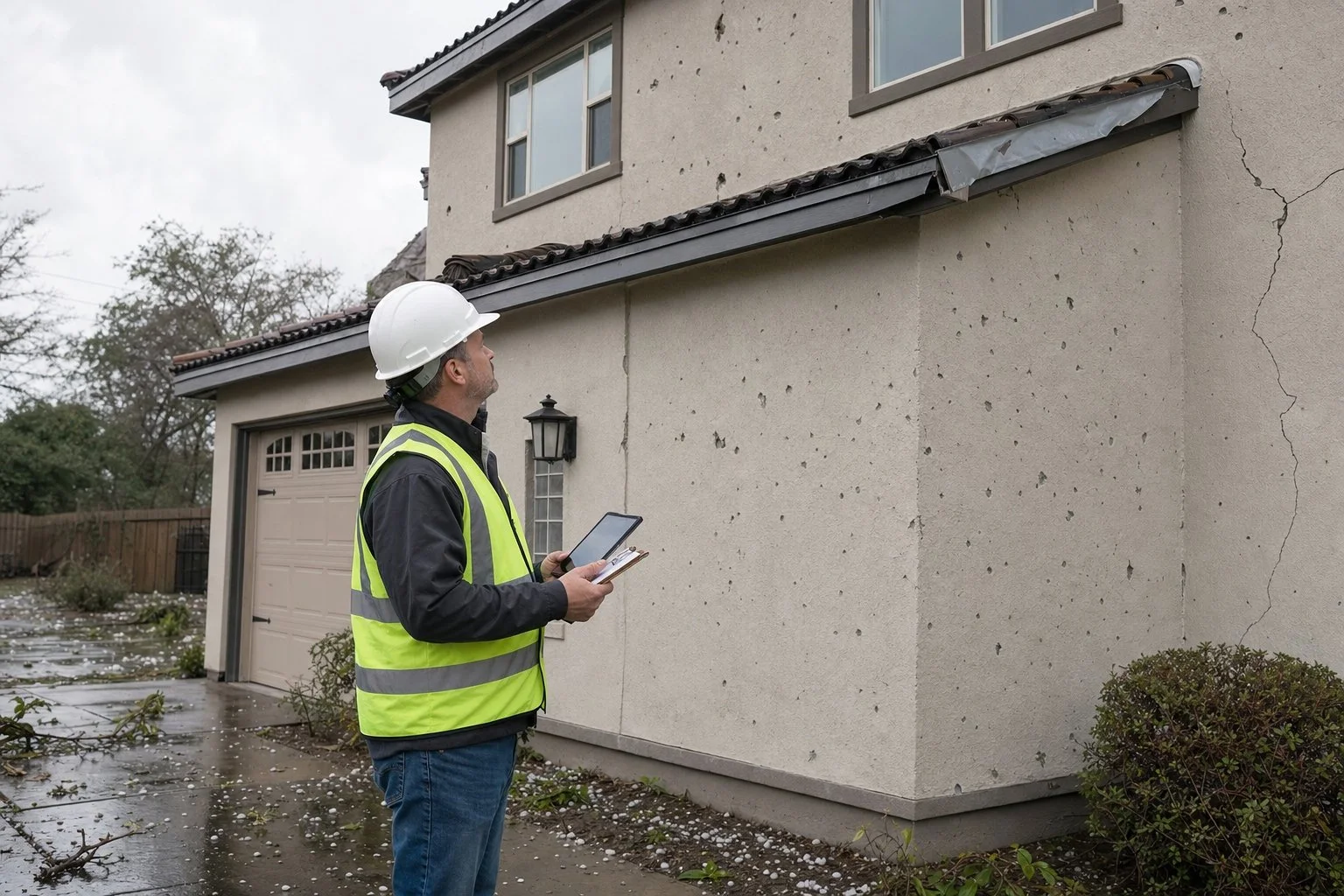 Hail damage inspection