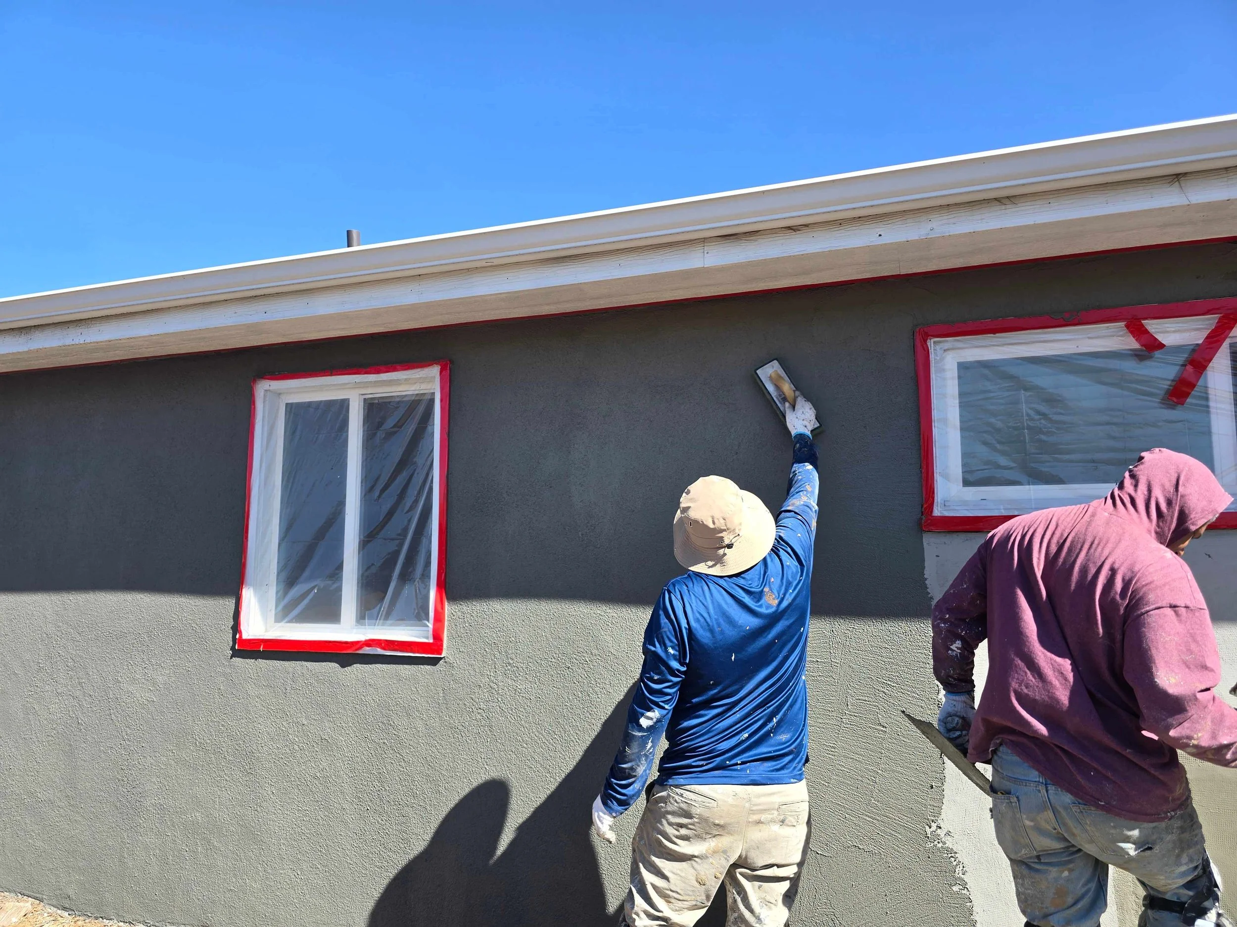 Stucco mistint install