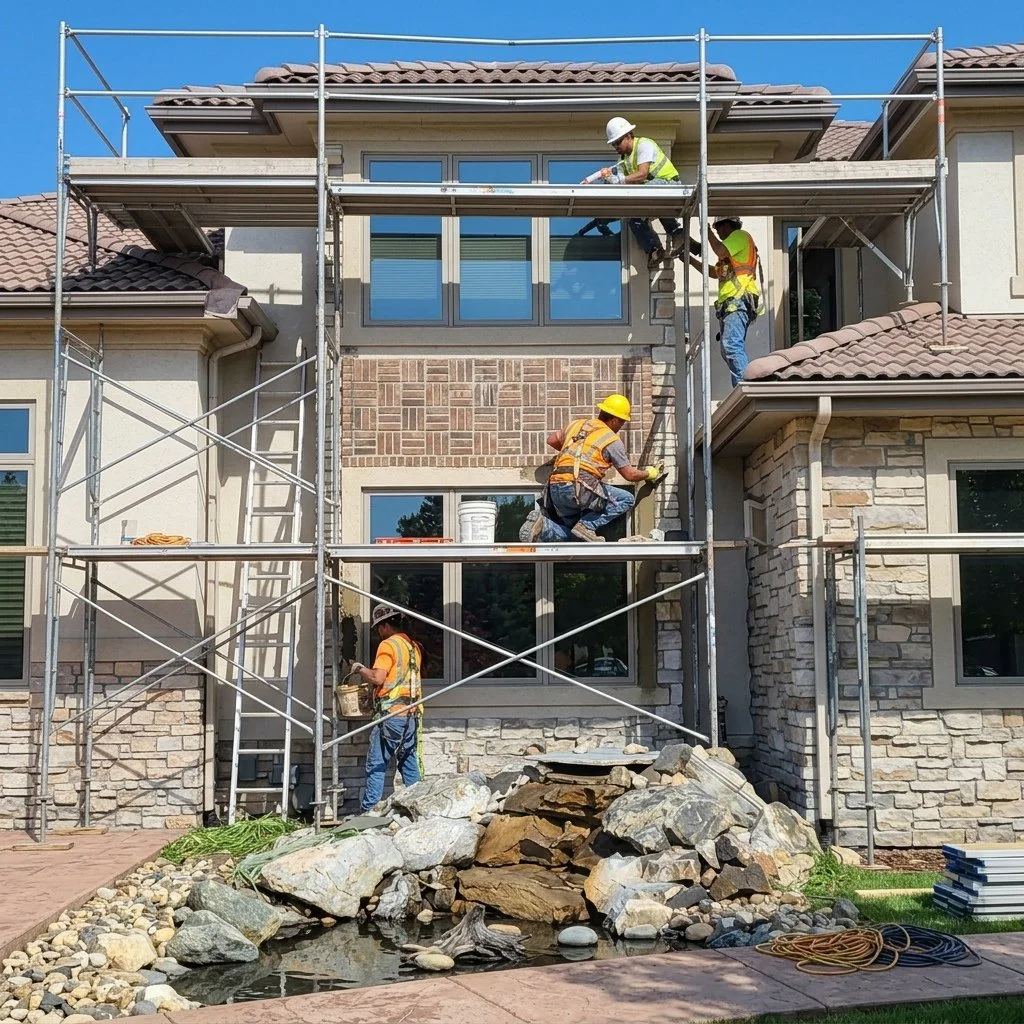 Stucco caulking and plaster Precision Plastering