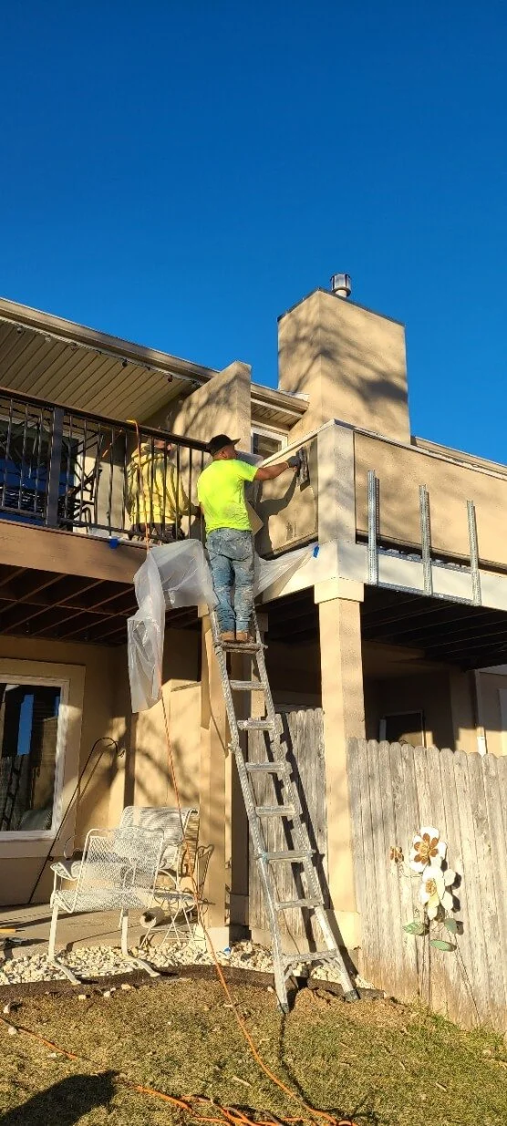 Loveland stucco repair on a balcony 