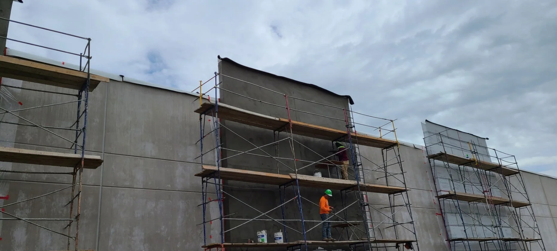 Tesla Building, Firestone, Colorado.Hard coat stucco