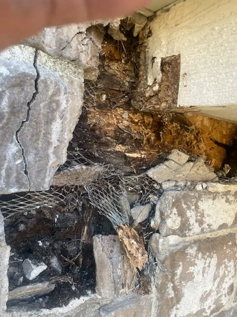 Water damage on stone Colorado