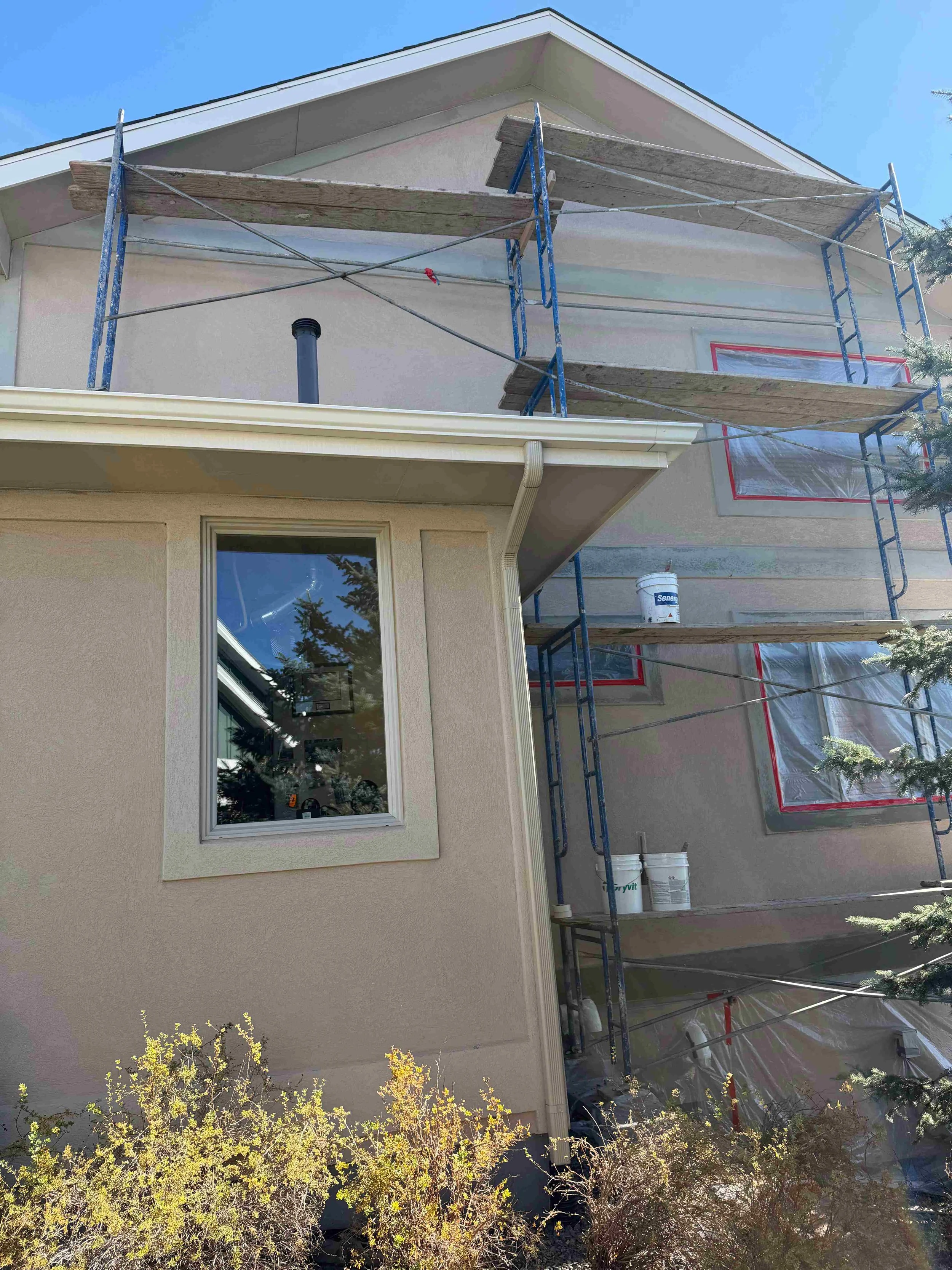 Hail damage stucco repair Cheyenne