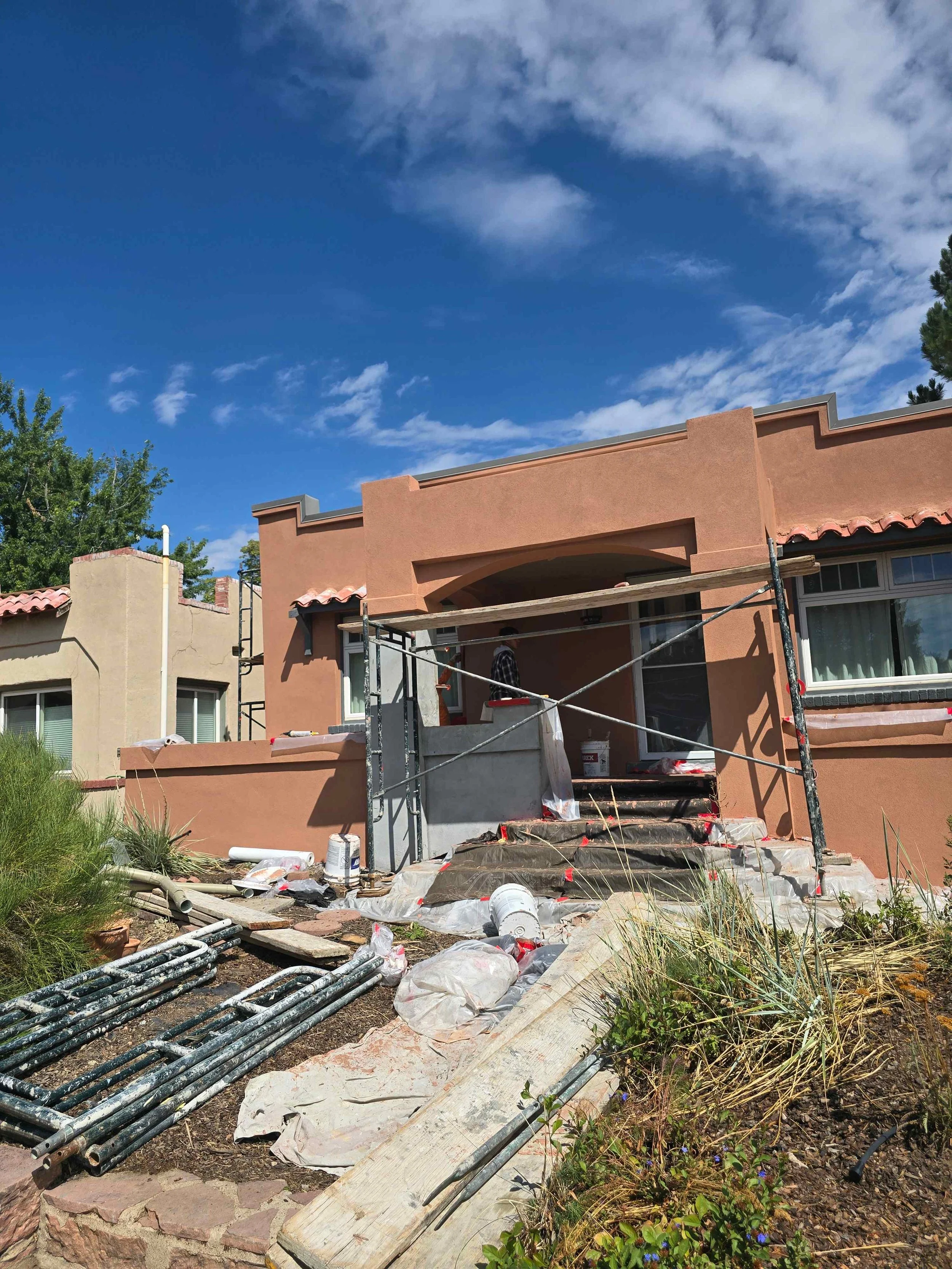 Denver Vassar Ave stucco refurbish