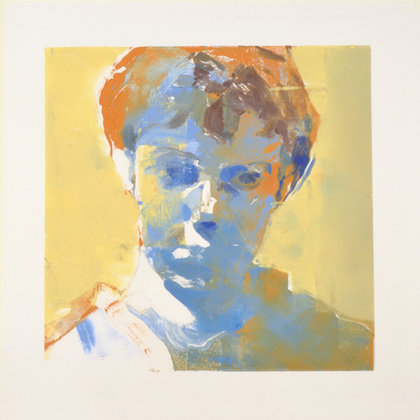 Head of a Boy (yellow background)