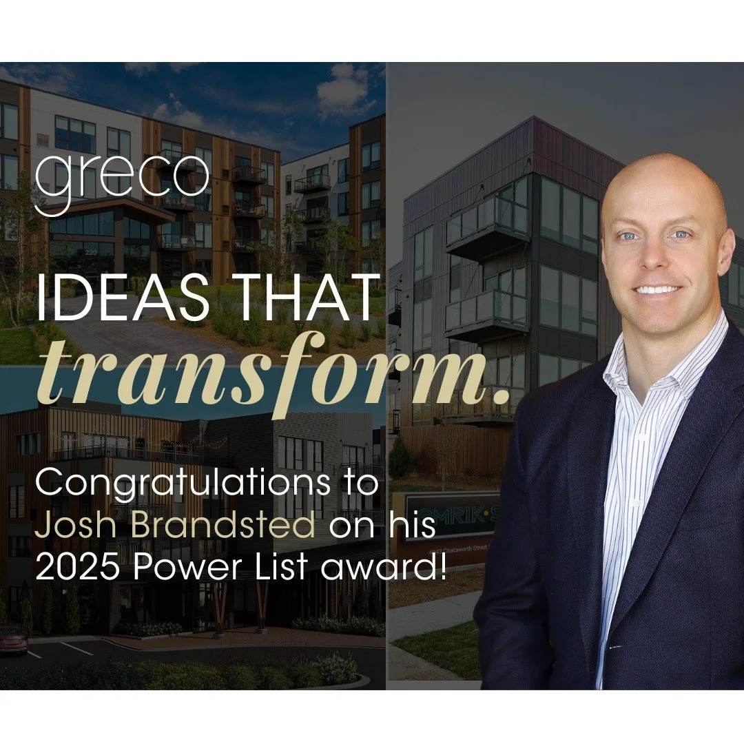 Greco's very own Josh Brandsted has been named to Finance &amp; Commerce&rsquo;s 2025 Power List! This recognition reflects Greco&rsquo;s continued commitment to thoughtful, community-focused development across Minnesota.

Congratulations, Josh!