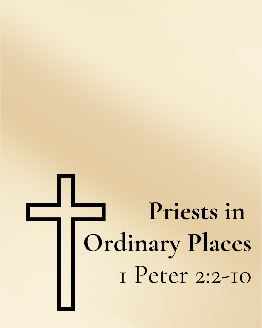 Priests in Ordinary Places