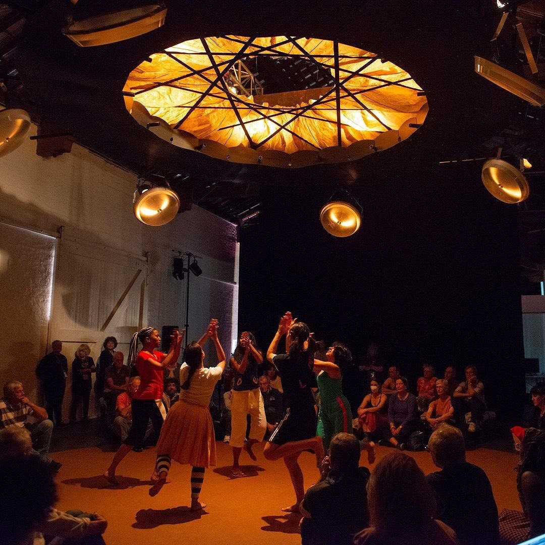 Maloya Moshpit💥 @punctuminc Supremo team of collaborators and wonderfully generous audiences.

Thanks to the clever folk that helped me deliver the space, cossies and lighting. 

@colleburke costume maker extraordinaire
@lex.lite lighting mentor and