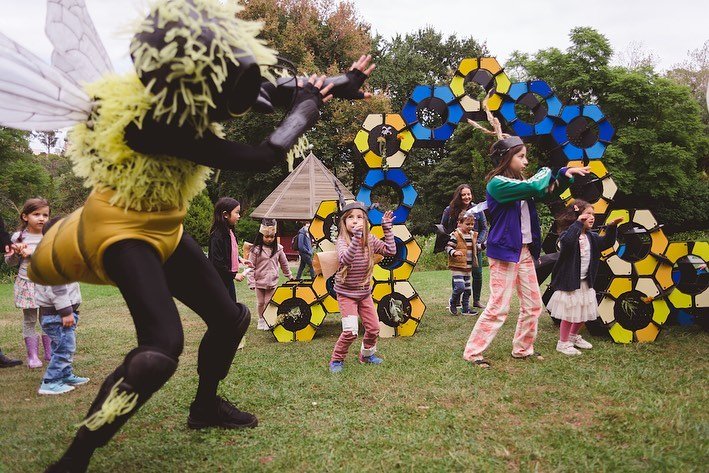 By golly it&rsquo;s been beeeezy this year. Here is the little thing that happened between all the other things! Modular bee hive design for Polyglot&rsquo;s interactive performance work for children Bees! 📸 by Theresa Harrison, Abbotsford Convent. 