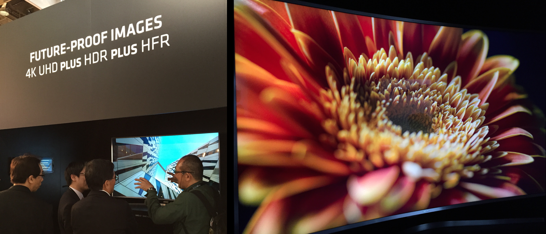 Images captured on the ARRI’s latest Alexa SXT cameras looked stunning on Samsung’s Quantum Dot-enhanced SUHD TVs at the ARRI booth at NAB 2015