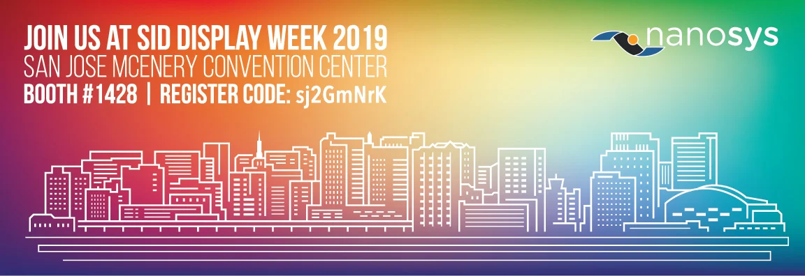 Nanosys Quantum Dots at DisplayWeek 2019 in San Jose, CA