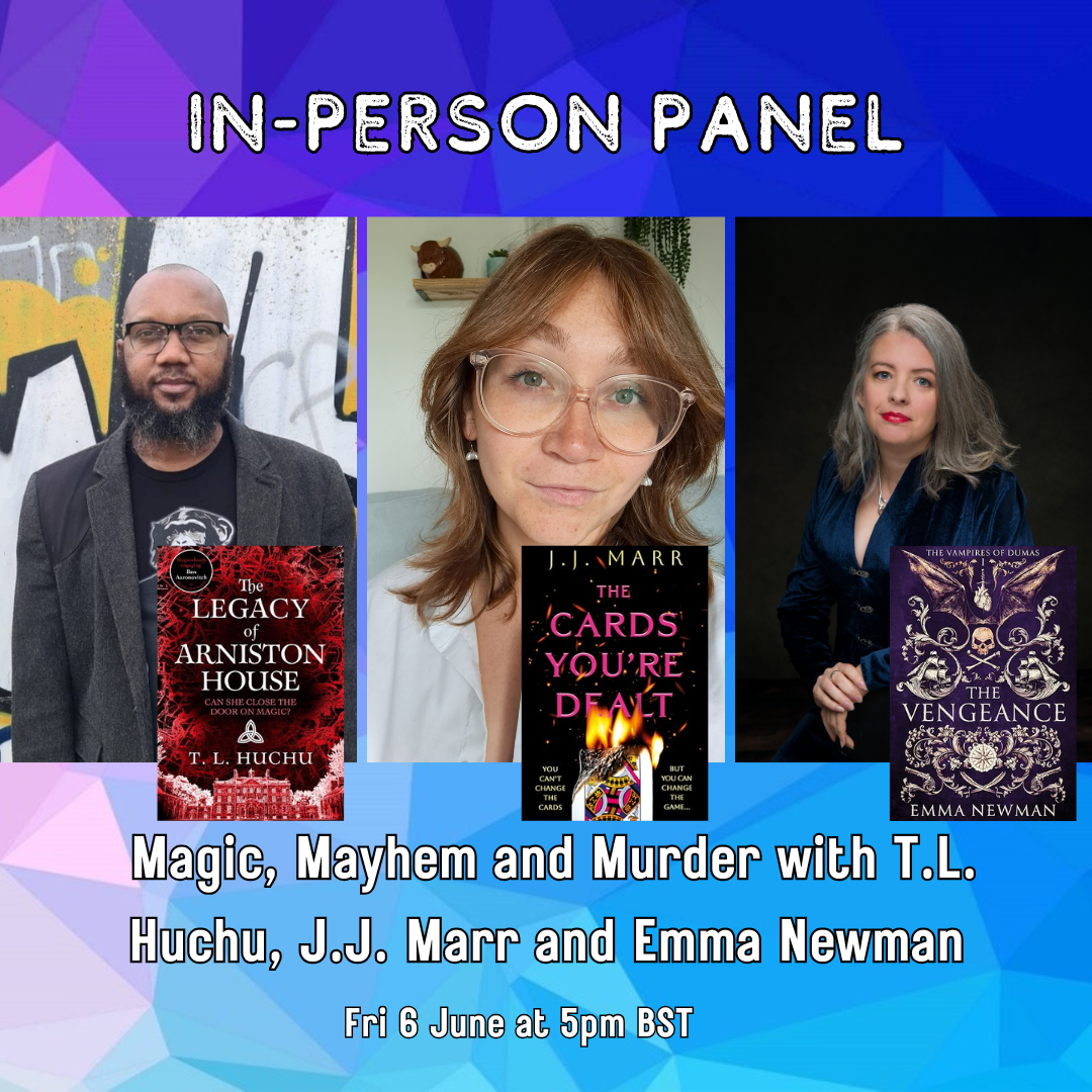 Magic, Mayhem and Murder with T.L. Huchu, J.J. Marr and Emma Newman