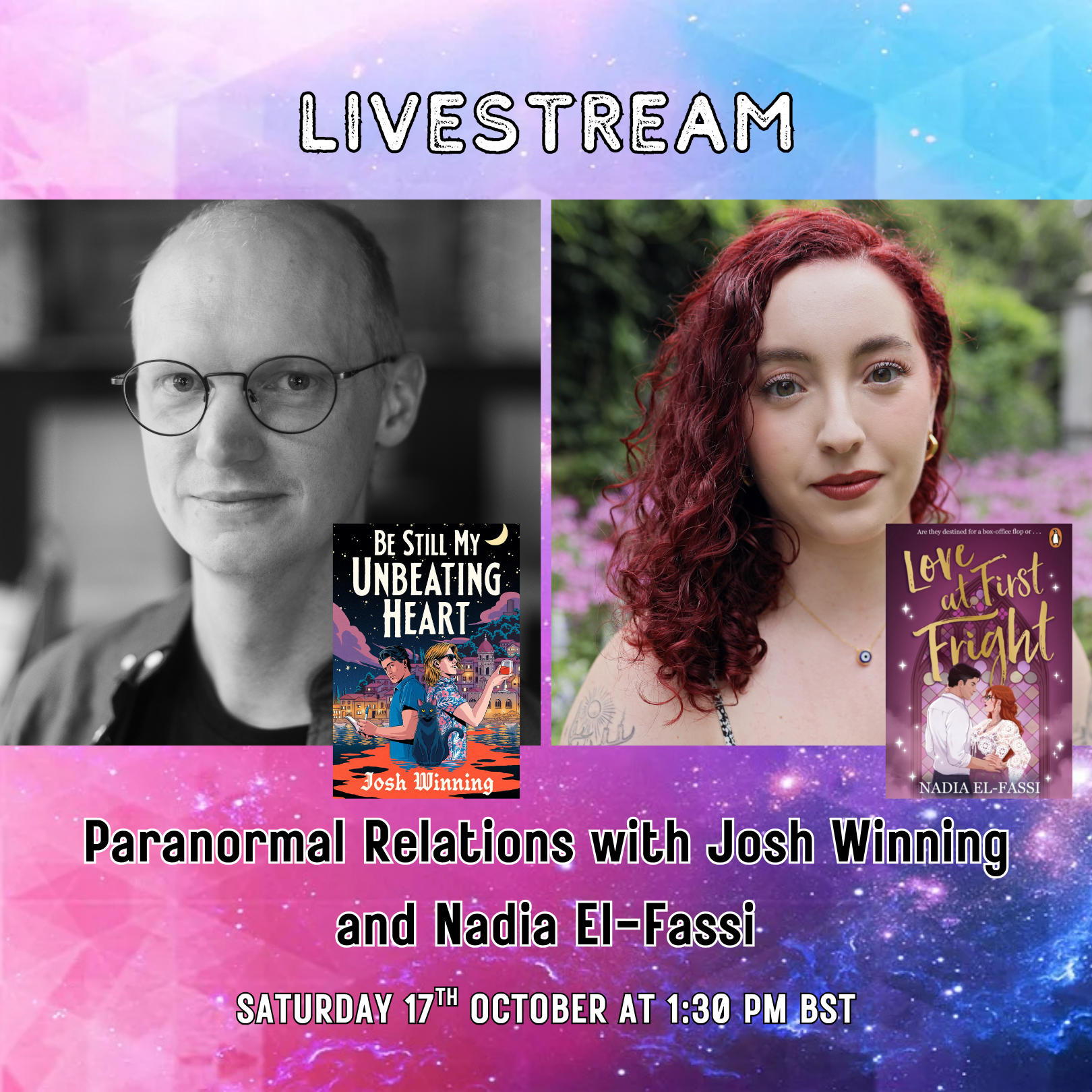 LIVESTREAM Paranormal Relations with Josh Winning and Nadia El-Fassi