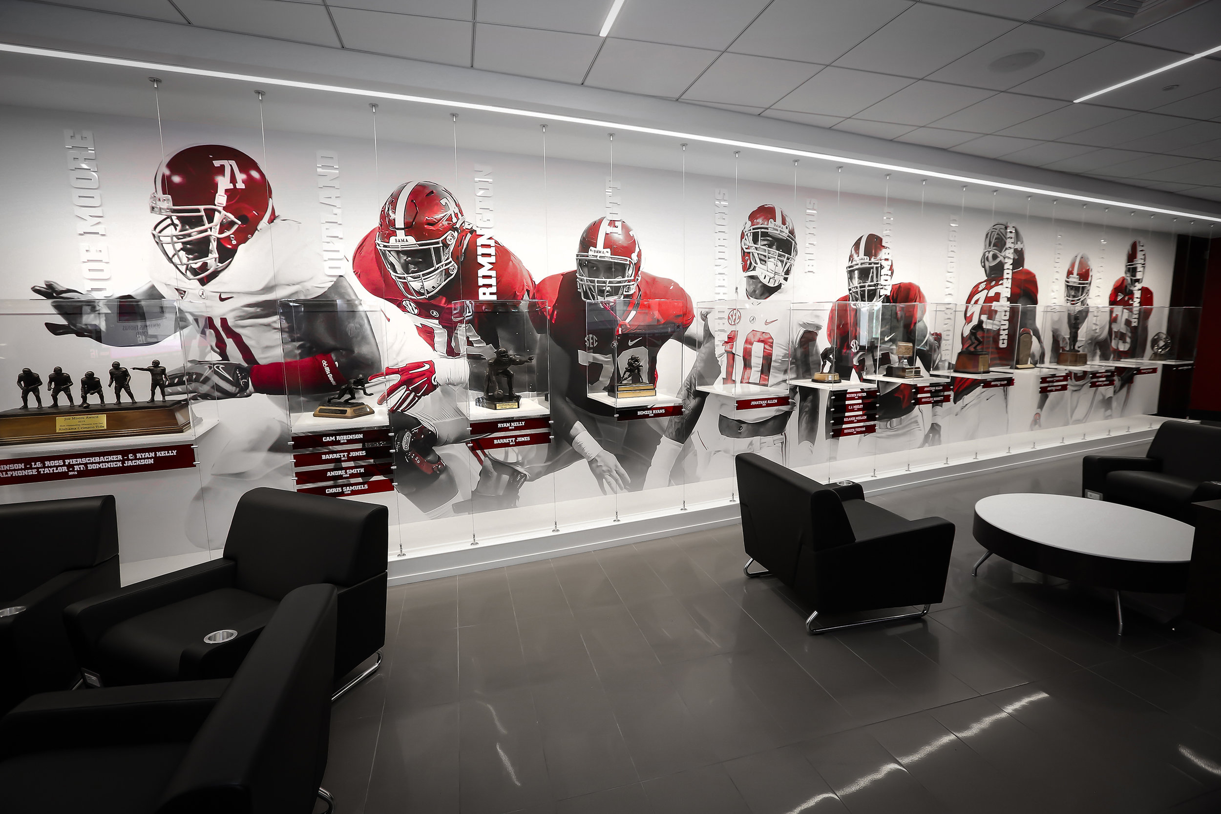 Alabama Football Trophy Cases (Forty Nine Degrees) on Behance