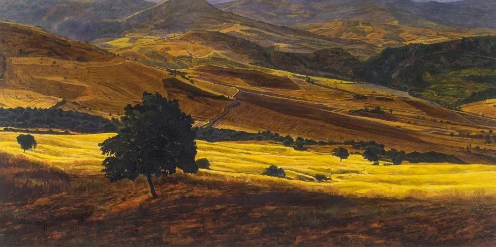  “Querce di Cota No. 3”, oil on canvas, 44 x 86 inches. 