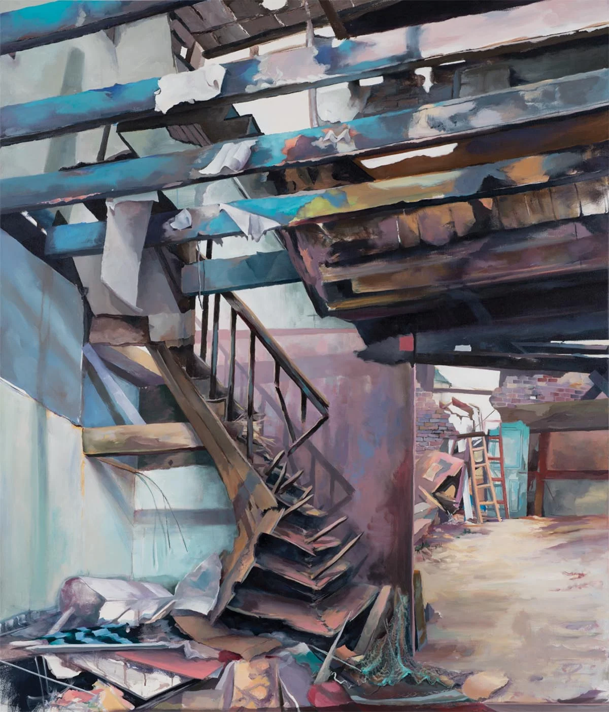   Labyrinth , acrylic on canvas, 68 x 58 inches. 