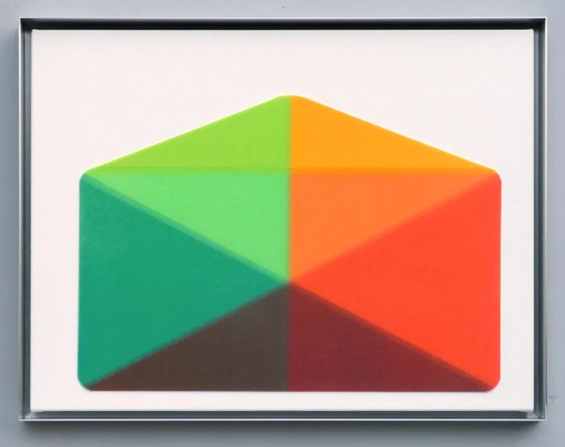 Jonathan Forrest, Cover Letter , acrylic on canvas, 24 x 32 inches.