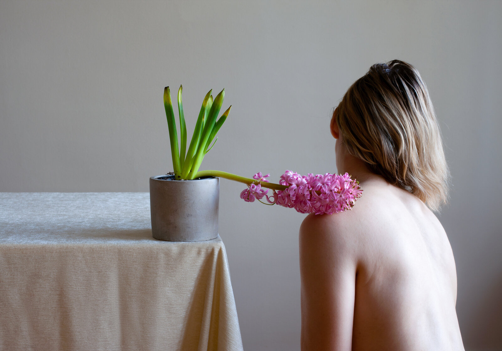 “Hyacinth, Janus Series”, 2020, archival print, 17 x 23 inches (framed), edition of 7 + 1 AP.