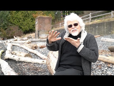 Michael Nicoll Yahgulanaas discusses his art work at Gallery Jones.