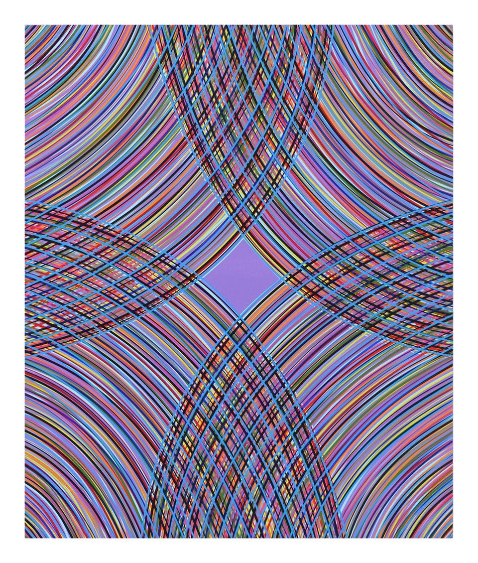 Bradley Harms, “Rond (lt violet) 1”, 2024, acrylic on canvas, 24 x 20 inches.
